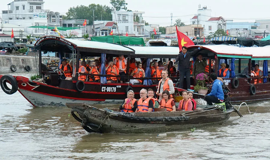 Cai Rang floating market is a unique, bustling, and distinctive riverine culture of the Mekong Delta, unlike anywhere else.