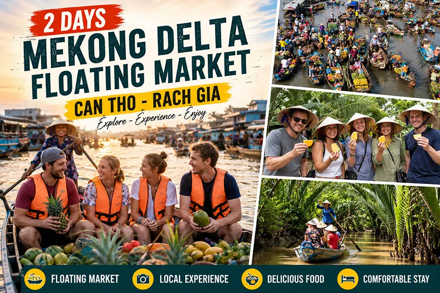 Best Mekong Delta floating market tour for local culture exploration