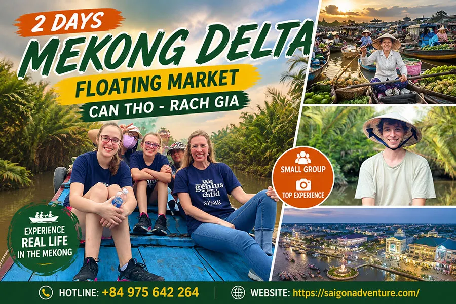 Saigon Adventure is one of the reputable destinations if you want to experience a tour exploring the Mekong Delta.