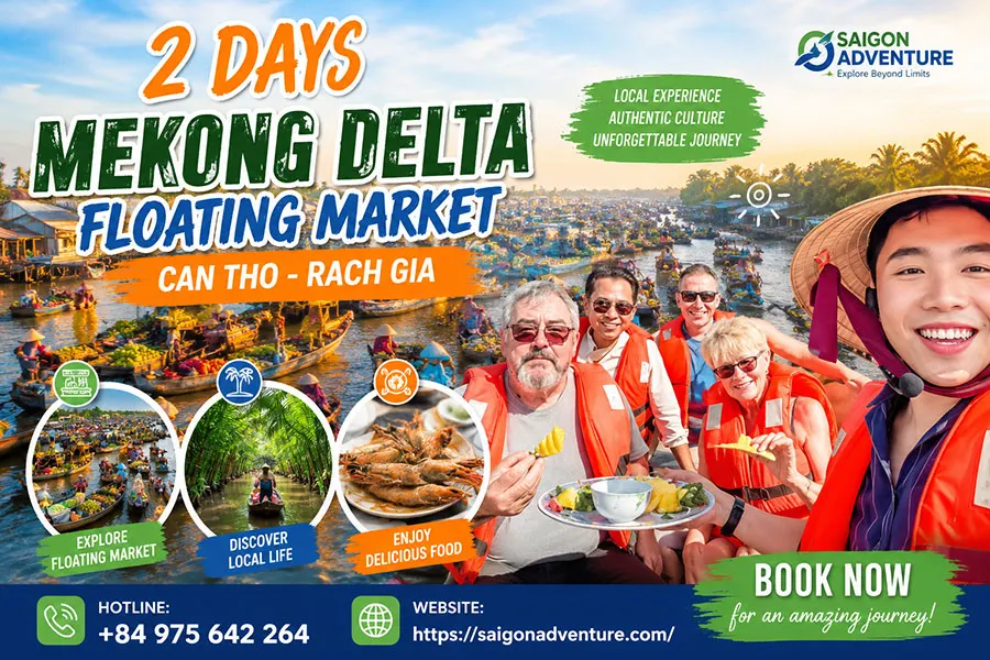 Mekong Delta Floating Market Tour exploring vibrant floating markets and authentic river life