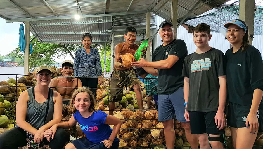 Experience the step-by-step coconut candy-making process at the Coconut Candy Factory.