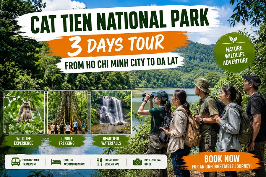 Cat Tien National Park 3 Days Tour