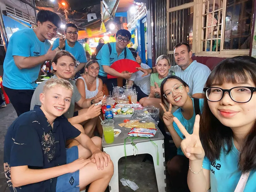 Visitors on a guided walking food tour will discover the colorful neighborhoods and authentic street food stalls of Ho Chi Minh City.