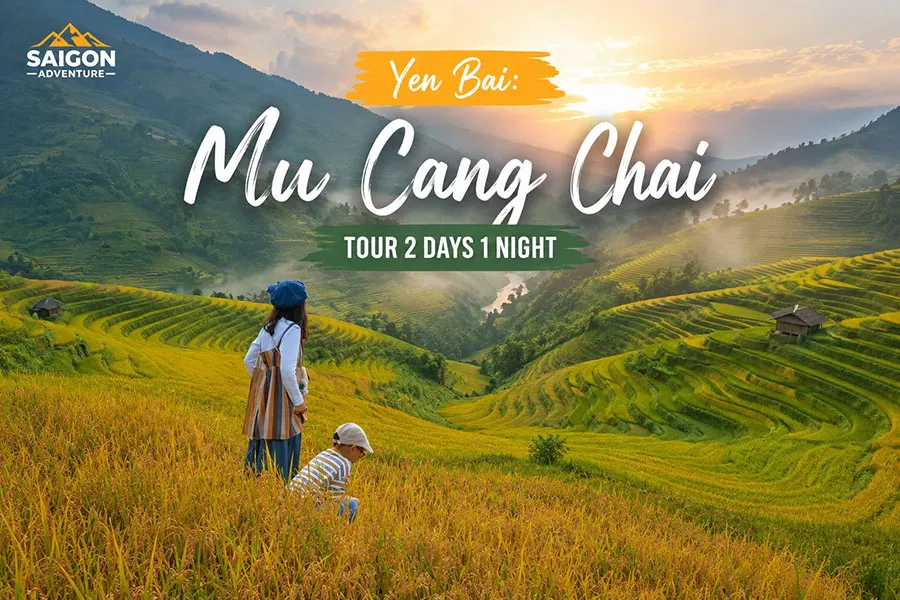 Yen Bai Mu Cang Chai Tour 2 Days 1 Night with stunning rice terraces and authentic local culture experiences