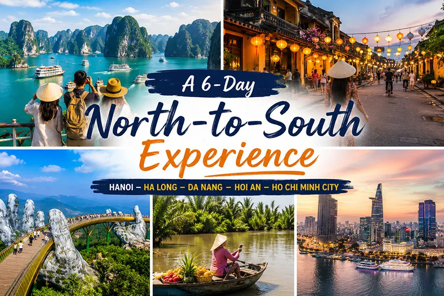 Vietnam North-to-South travel experience with stunning landscapes and local culture