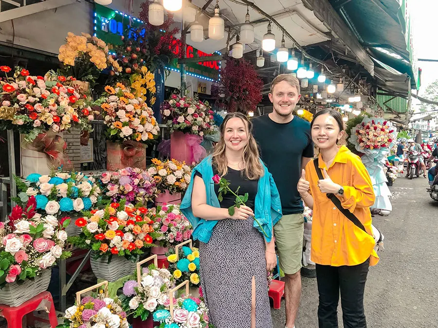 During this Motorbike Tour, you'll visit the colorful Ho Thi Ky Flower Market and experience authentic Saigon street life.