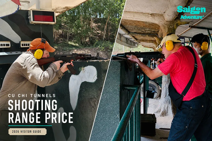 Cu Chi Tunnels Shooting Range Price 2026: Guns, Costs & Tour Guide 3 Cu Chi Tunnels shooting range price and AK-47 experience for tourists.