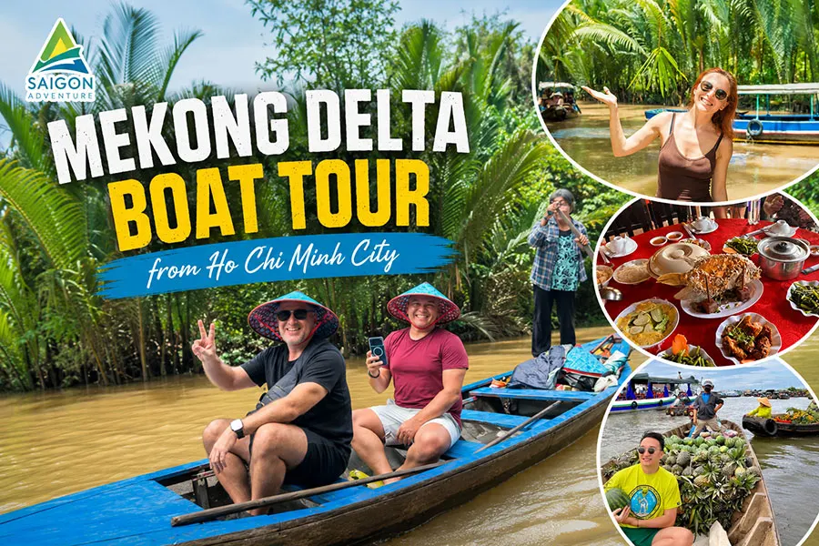 Mekong Delta Boat Tour from Ho Chi Minh City featuring local food and river adventures