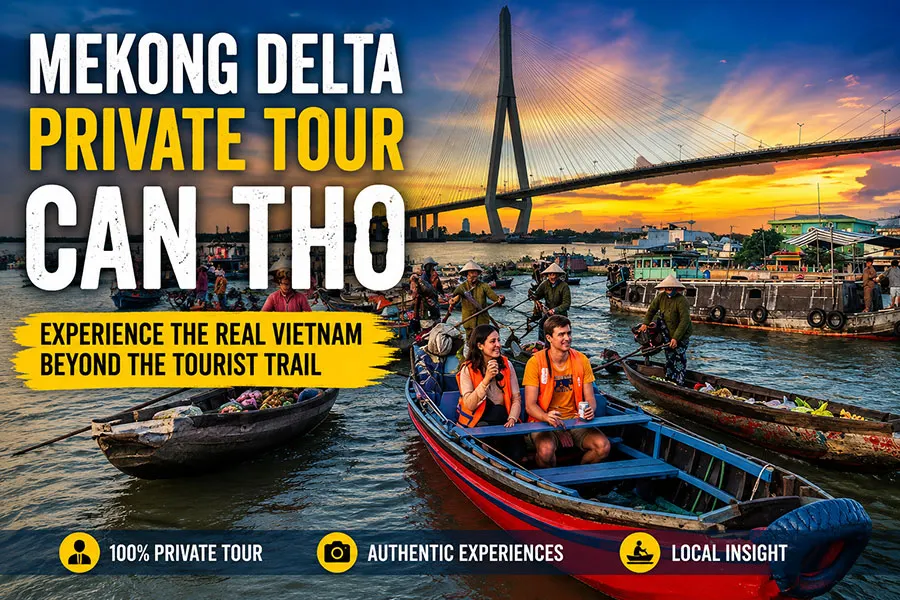 Discover authentic river life, hidden canals, and local culture on a private Mekong Delta tour in Can Tho.