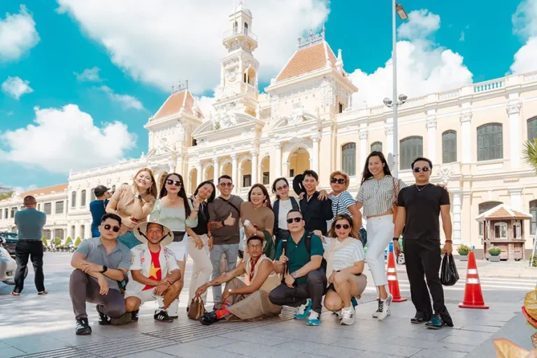 Join a Ho Chi Minh City sightseeing tour and check in at the iconic City Hall