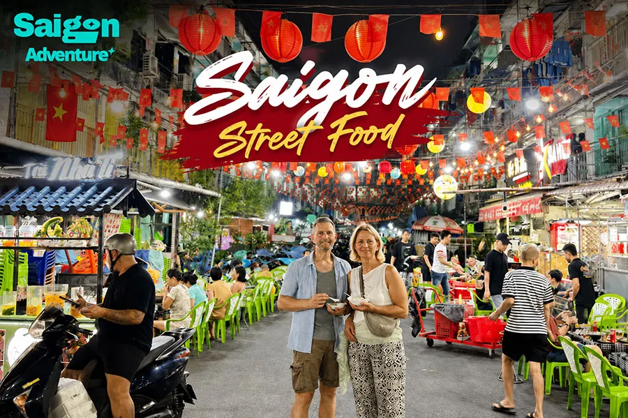 Ho Chi Minh Food Tour Vegetarian: Discover Authentic Vegan Flavors and Hidden Food Gems in Saigon 8 Exciting Saigon Street Food tour highlighting authentic Vietnamese street dining culture