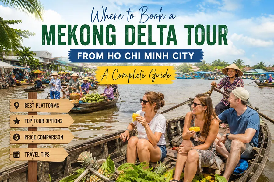Mekong Delta tours offer the experience of visiting floating markets and exploring local culture.