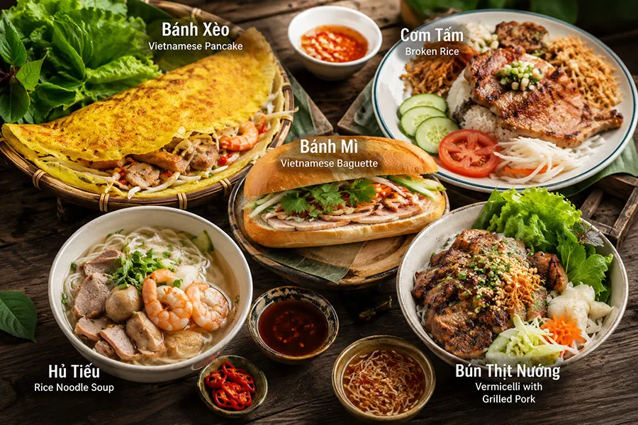 Must-try Vietnamese dishes for foreign visitors discovering Saigon street food culture
