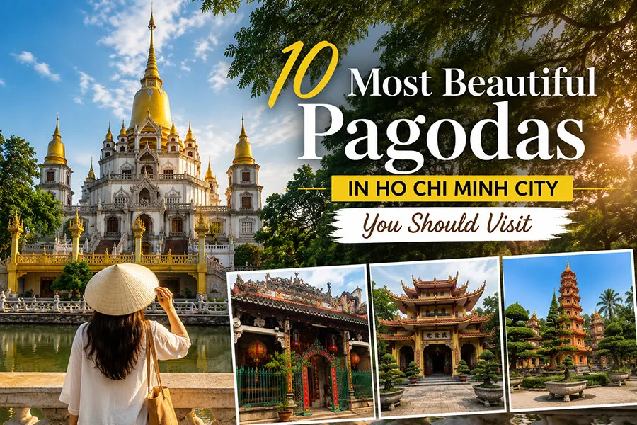 Discover one of the most beautiful pagodas in Ho Chi Minh City during your Vietnam adventure.