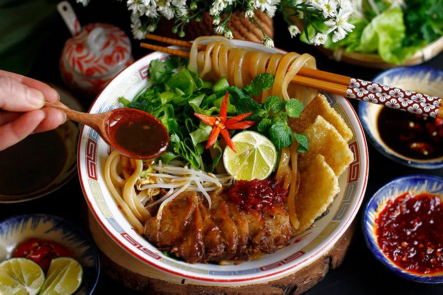 Authentic Cao Lau in Hoi An, one of Vietnam's most famous local dishes