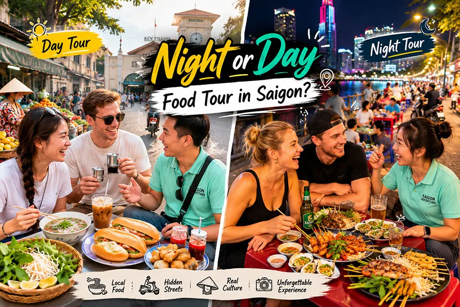Night Food Tour vs Day Food Tour in Saigon: Which One Will Give You the Best Local Experience?