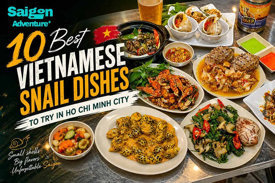 10 Best Vietnamese Snail Dishes to Try in Ho Chi Minh City 1 10 best Vietnamese snail dishes to try in Ho Chi Minh City for an authentic Saigon street food experience