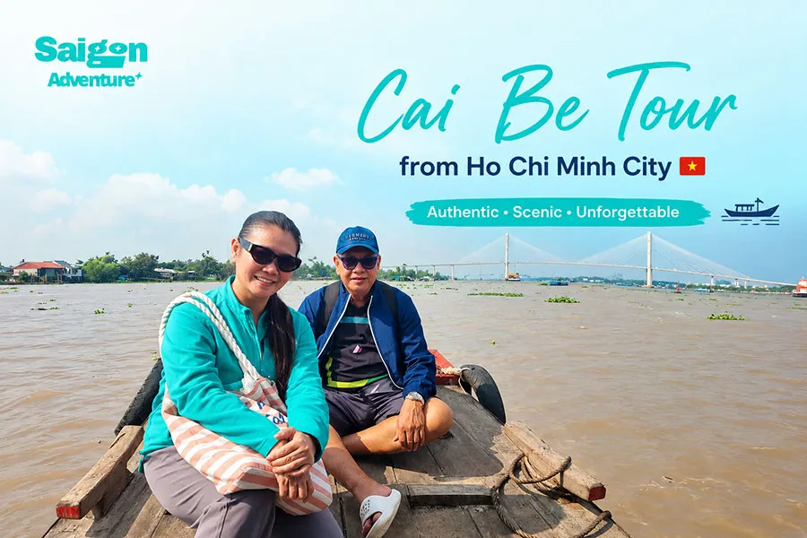 Cai Be, Tien Giang: A quiet Mekong Delta escape from Ho Chi Minh City 6 Travelers taking a scenic boat ride in Cai Be during a Mekong Delta day trip from Ho Chi Minh City