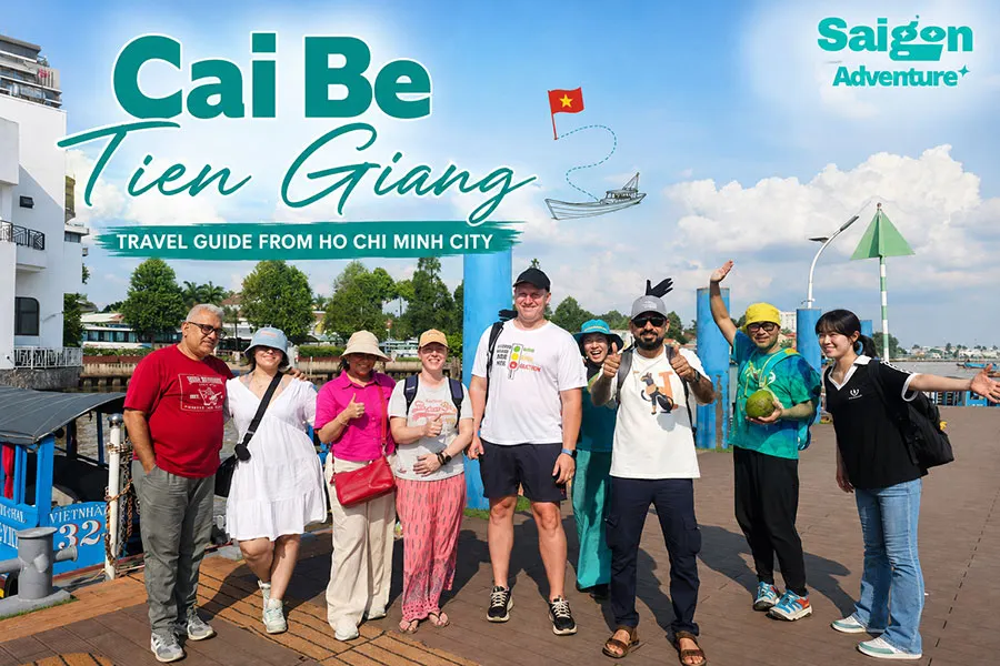 Cai Be, Tien Giang: A quiet Mekong Delta escape from Ho Chi Minh City 2 Travelers exploring Cai Be, Tien Giang on a scenic Mekong Delta trip from Ho Chi Minh City