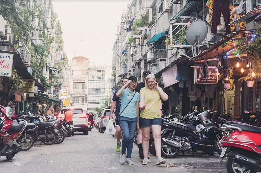 How Much Walking Is Involved in a Ho Chi Minh City Walking Tour? 2 Walk through local neighborhoods in Saigon and experience hidden food spots, lively markets and a slower side of the city