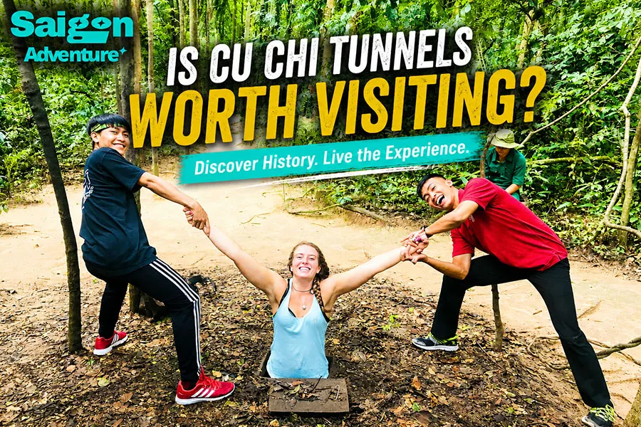 Is Cu Chi Tunnels Worth Visiting? Full Travel Guide 2026 1 Tourists exploring hidden entrances and underground shelters at the Cu Chi Tunnels