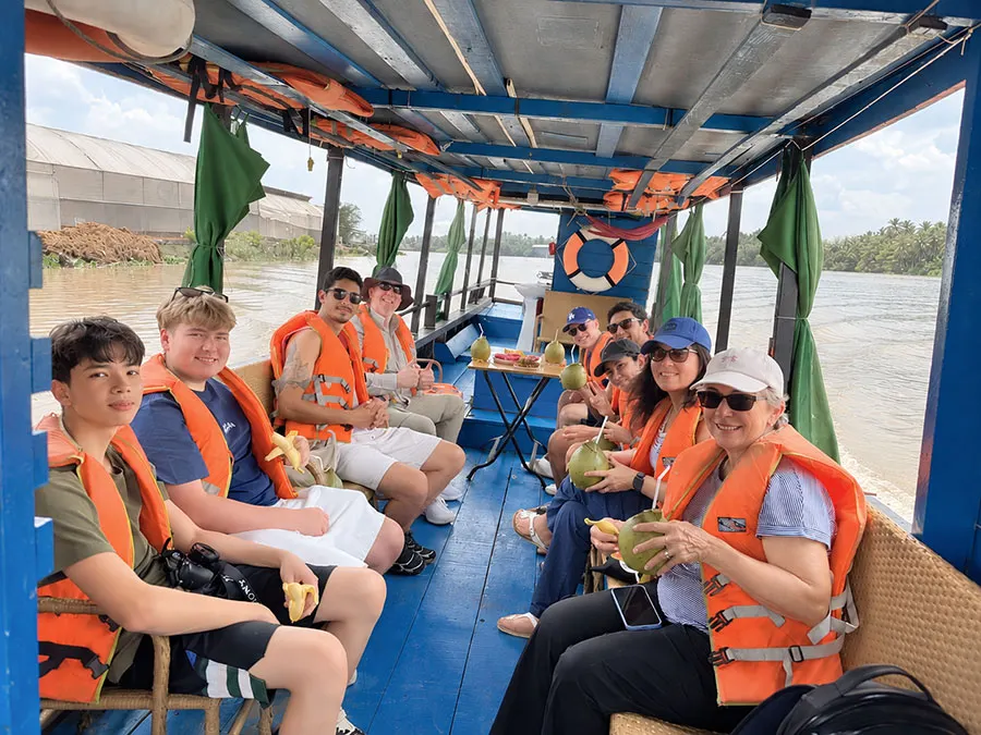 Is the Mekong Delta Safe for Tourists? A Practical Safety Guide 3 A Mekong Delta boat tour is safer with proper life jackets and basic safety precautions.