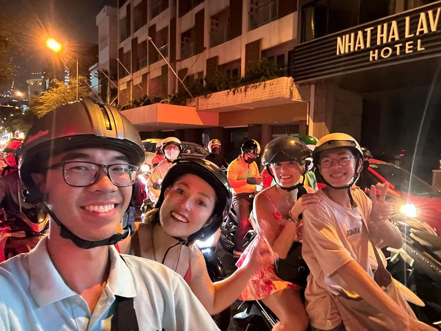 Exploring Ho Chi Minh City after dark through vibrant streets and flavorful local food