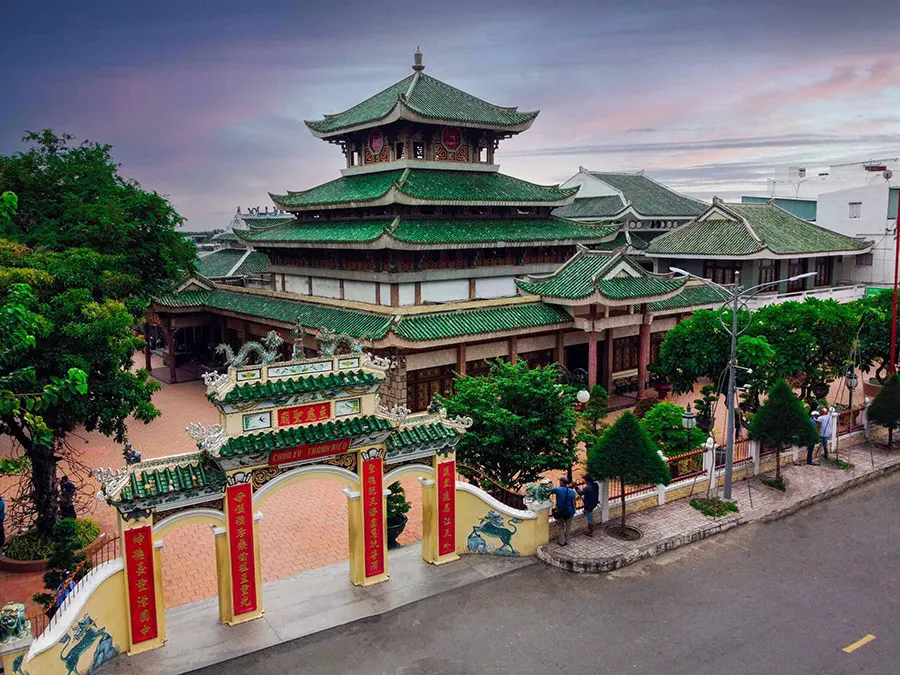 Is Chau Doc Worth Visiting on a Mekong Delta Trip? 1 Ba Chua Xu Temple at the foot of Sam Mountain, a famous spiritual attraction in Chau Doc.