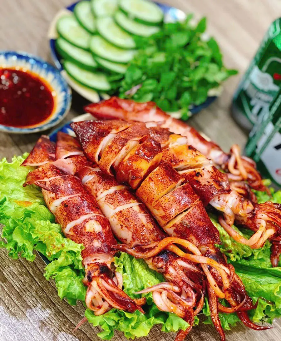 Saigon Seafood Street Food You Shouldn’t Miss 11 Take on fiery satay-grilled squid, with tender, springy meat, smoky charred edges and an intense chili kick made for serious spice lovers.