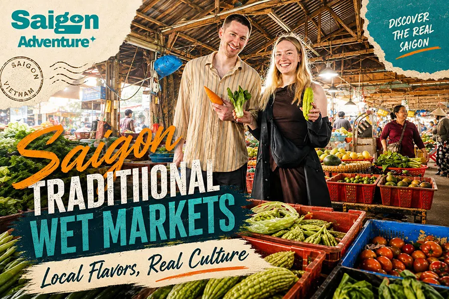 Why Are Vietnamese Morning Markets So Busy? 4 Explore a traditional wet market in Ho Chi Minh City for fresh food, colorful stalls and authentic local life