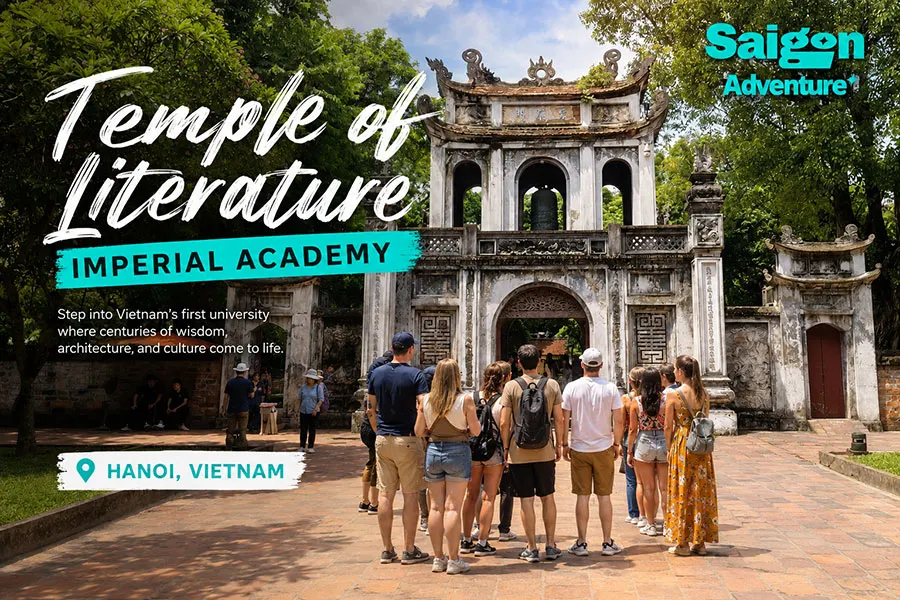 Temple of Literature Hanoi: History, Tickets and Visitor Tips 2 Visitors exploring the Temple of Literature – Imperial Academy, Hanoi's first university and one of Vietnam's most famous cultural attractions.