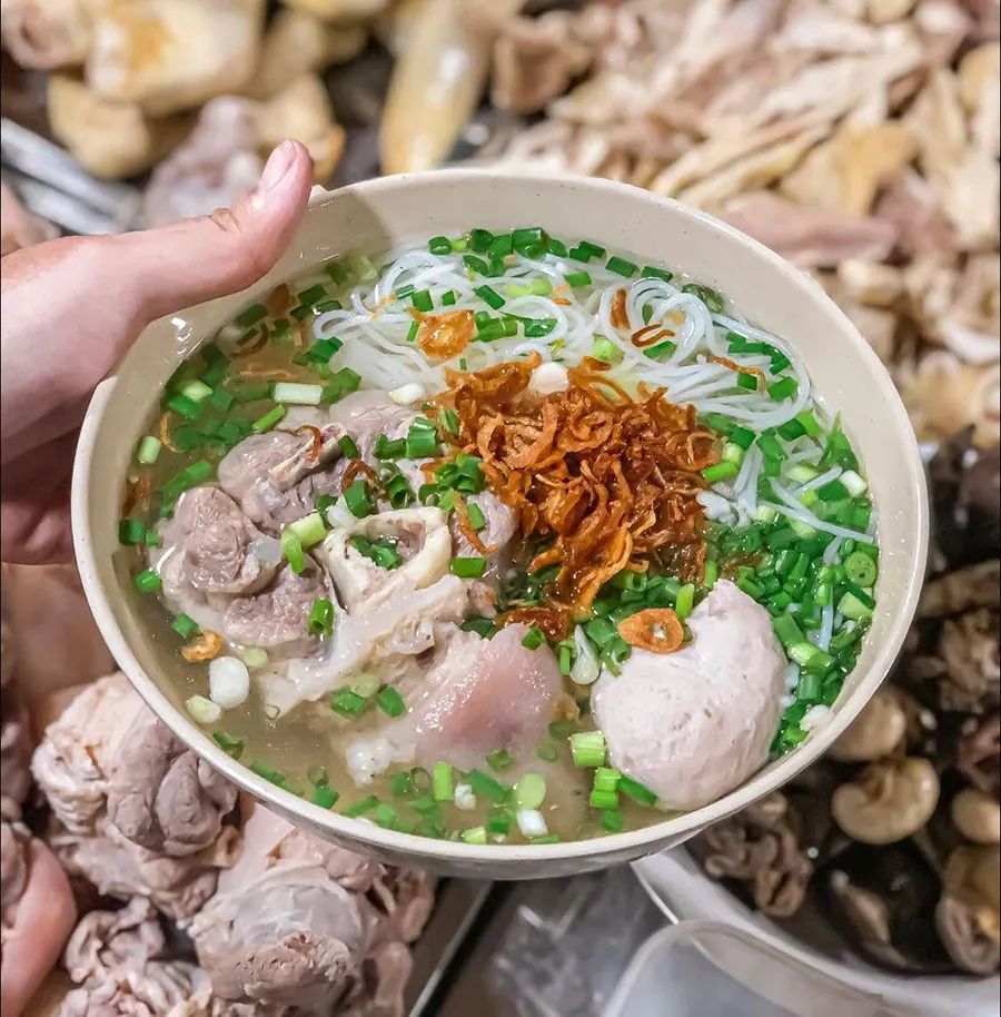 Best Vietnamese Noodle Soups in Ho Chi Minh City Besides Pho 6 Light bún mọc soup with pork and mushroom meatballs