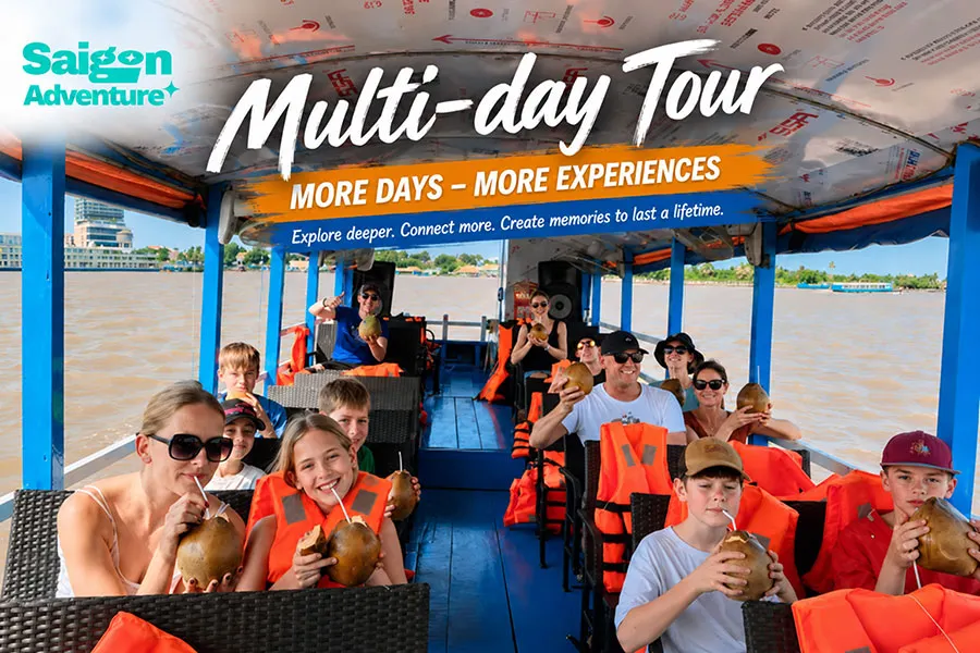 Multi-day tours exploring Vietnam with Saigon Adventure