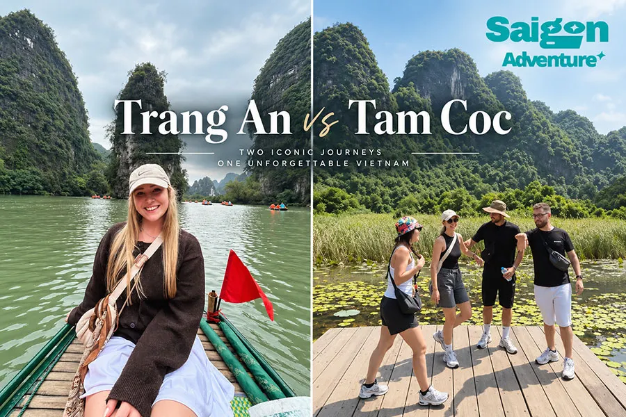 Trang An vs Tam Coc: Which Ninh Binh Boat Trip to Choose? 2 Trang An and Tam Coc each have their own charm, but both offer beautiful and peaceful scenery for travelers.