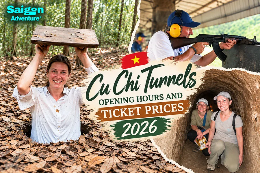 Cu Chi Tunnels Opening Hours and Ticket Prices 2026 2 Discover Cu Chi Tunnels ticket prices, opening times and guided tour experiences in 2026