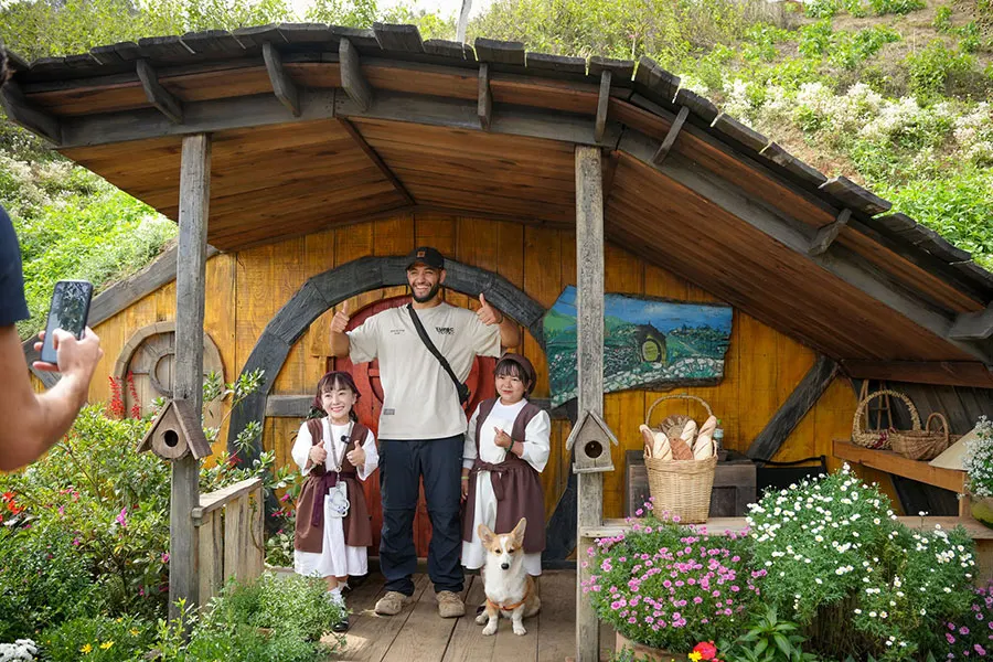 GOD Valley Dalat: Is the Little Village Worth Visiting? 7 Visitors exploring the fantasy-inspired scenery at GOD Valley Dalat