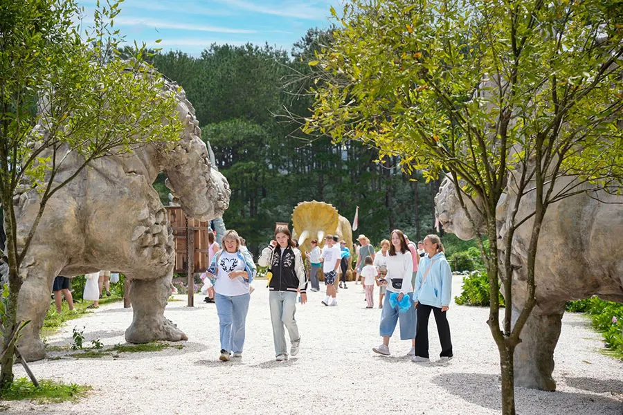 GOD Valley Dalat: Is the Little Village Worth Visiting? 4 A scenic walking path through lush gardens and fantasy displays at GOD Valley Dalat