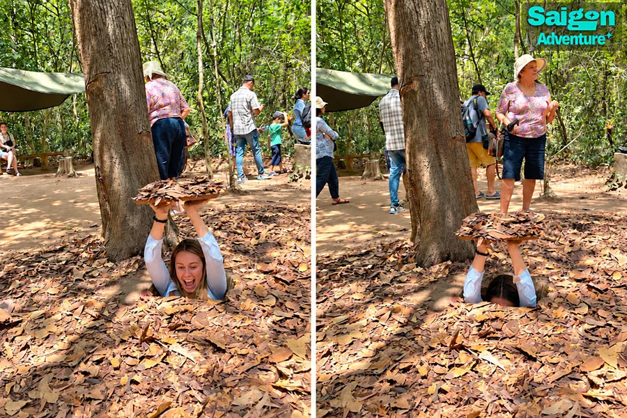 Secret Entrances of the Cu Chi Tunnels: How Were They Hidden? 5 The secret entrances were small because compact trapdoors improved camouflage and made the Cu Chi Tunnels more difficult to detect.