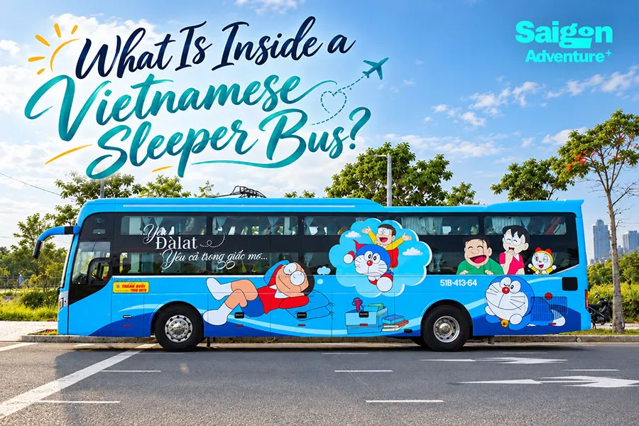 What Is Inside a Vietnamese Sleeper Bus? A First-Timer's Guide 3 What does a Vietnamese sleeper bus look like inside with rows of sleeping beds?