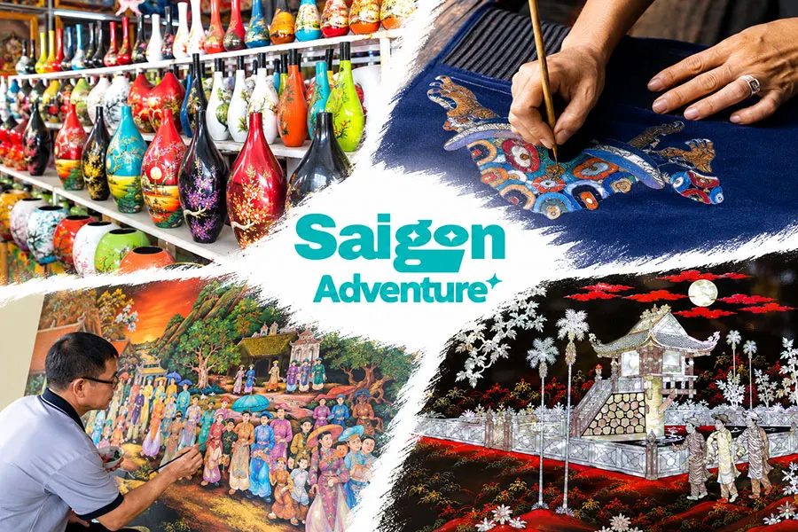 Where to Experience Vietnamese Traditional Crafts in Ho Chi Minh City 3 Finished Vietnamese lacquerware featuring polished surfaces and fine decorative details